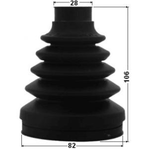 Bellow Drive Shaft - FEBEST 1015CAP