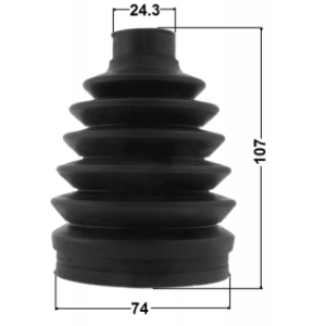 Bellow Drive Shaft - FEBEST 1017PT300