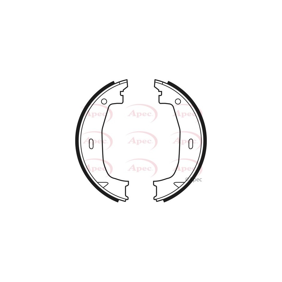 Brake Shoe Set APEC SHU622 for BMW OE 34116761291