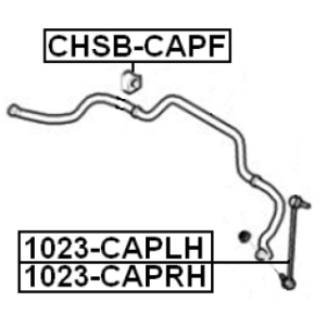 Link Coupling Rod Stabiliser Bar - FEBEST 1023CAPLH