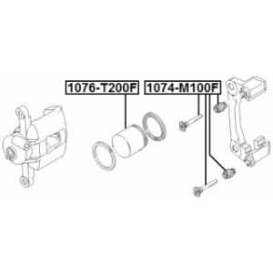 Guide Bolt Brake Caliper - FEBEST 1074M100F