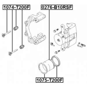 Guide Bolt Brake Caliper - FEBEST 1074T200F