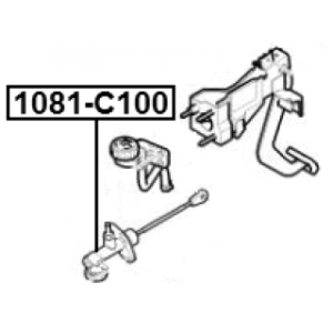 Master Cylinder Clutch - FEBEST 1081C100