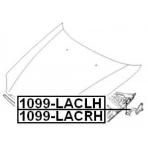 Hinge Bonnet - FEBEST 1099LACRH