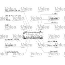 Steering Column Switch VALEO 251439 for RENAULT KANGOO
