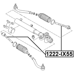 Inner Tie Rod - FEBEST 1222IX55