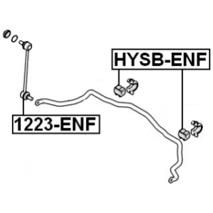 Link Coupling Rod Stabiliser Bar - FEBEST 1223ENF