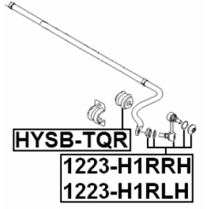 Link Coupling Rod Stabiliser Bar - FEBEST 1223H1RRH