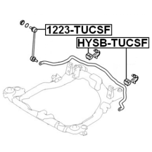 Link Coupling Rod Stabiliser Bar - FEBEST 1223TUCSF