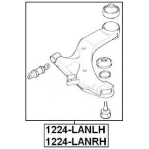 Control Trailing Arm Wheel Suspension - FEBEST 1224LANLH