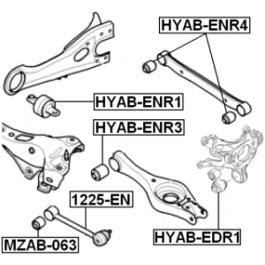 Control Trailing Arm Wheel Suspension - FEBEST 1225EN