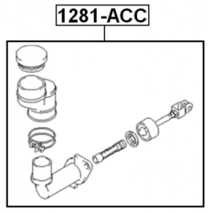 Master Cylinder Clutch - FEBEST 1281ACC