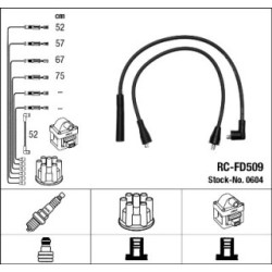 Ignition Cable Kit NGK 0604 for FORD