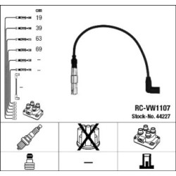 Ignition Cable Kit NGK 44227 for VW