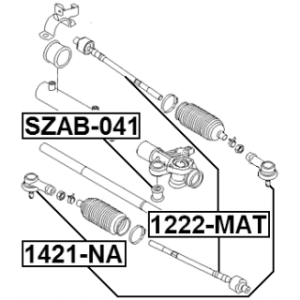Tie Rod End - FEBEST 1421NA