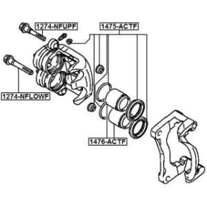 Piston Brake Caliper - FEBEST 1476ACTF