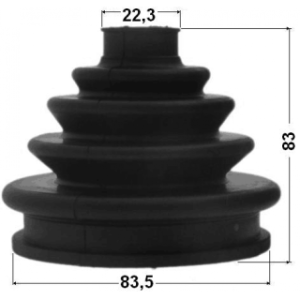 Bellow Drive Shaft - FEBEST 1617210
