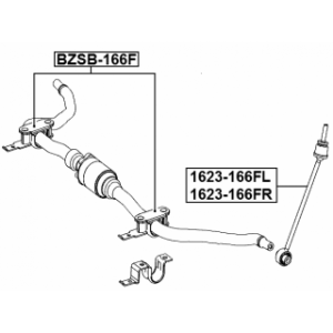 Link Coupling Rod Stabiliser Bar - FEBEST 1623166FR
