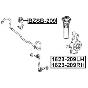Link Coupling Rod Stabiliser Bar - FEBEST 1623209LH