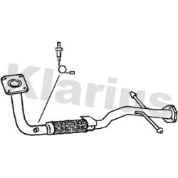 Exhaust Pipe KLARIUS 301368 for FORD GALAXY OE 1118713
