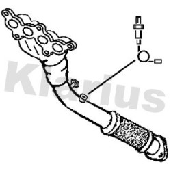 Exhaust Pipe KLARIUS 301394 for FORD FOCUS OE 1109204