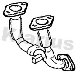 Exhaust Pipe KLARIUS 301854 for SUZUKI GRAND OE 1419067D01