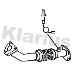 Exhaust Pipe KLARIUS 302019 for NISSAN NAVARA