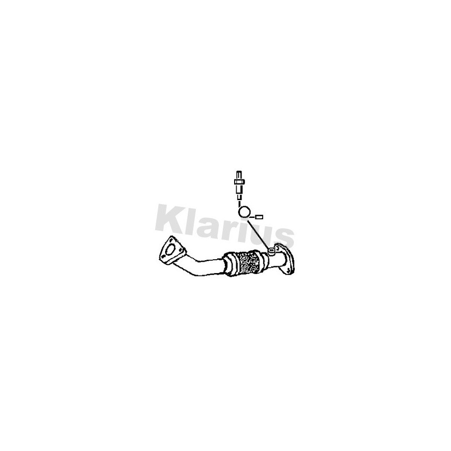 Exhaust Pipe KLARIUS 302019 for NISSAN NAVARA