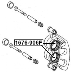 Piston Brake Caliper - FEBEST 1676906F