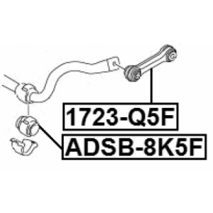 Link Coupling Rod Stabiliser Bar - FEBEST 1723Q5F