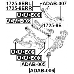 Control Trailing Arm Wheel Suspension - FEBEST 17258E