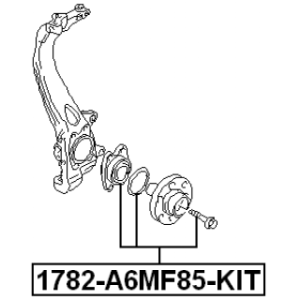 Wheel Hub - FEBEST 1782A6MF85KIT