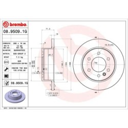 Brake Disc Kit BREMBO KT10028 for MERCEDES SPRINTER