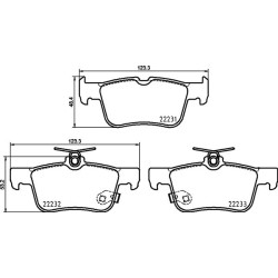 Brake Pad Set BREMBO P24217 for FORD