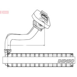 Evaporator DENSO DEV09020 for ABARTH