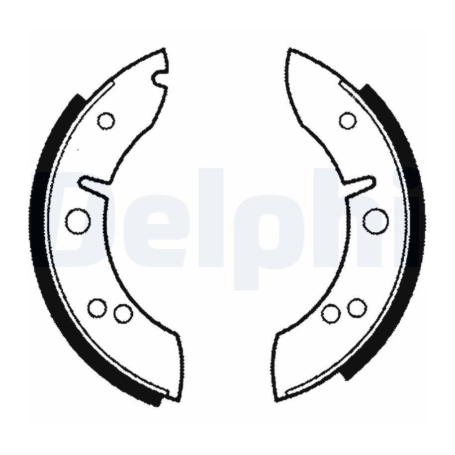 Brake Shoe Set DELPHI LS1001 for MORRIS MINOR OE 75242528