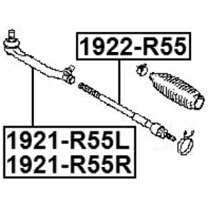 Tie Rod End - FEBEST 1921R55L