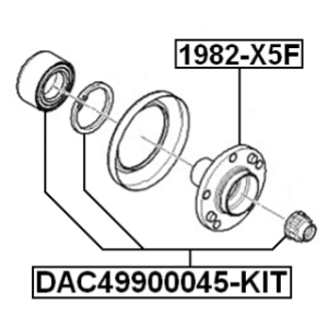 Wheel Hub - FEBEST 1982X5F