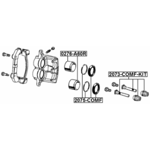 Repair Kit Brake Caliper - FEBEST 2075COMF