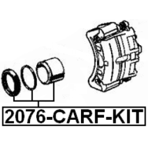 Piston Brake Caliper - FEBEST 2076CARFKIT