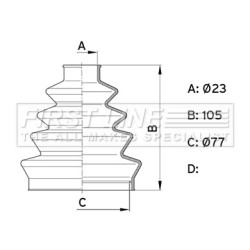 Cv Joint Boot FIRST LINE FCB1001