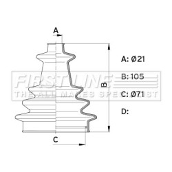 Cv Joint Boot FIRST LINE FCB1002 OE 9201993