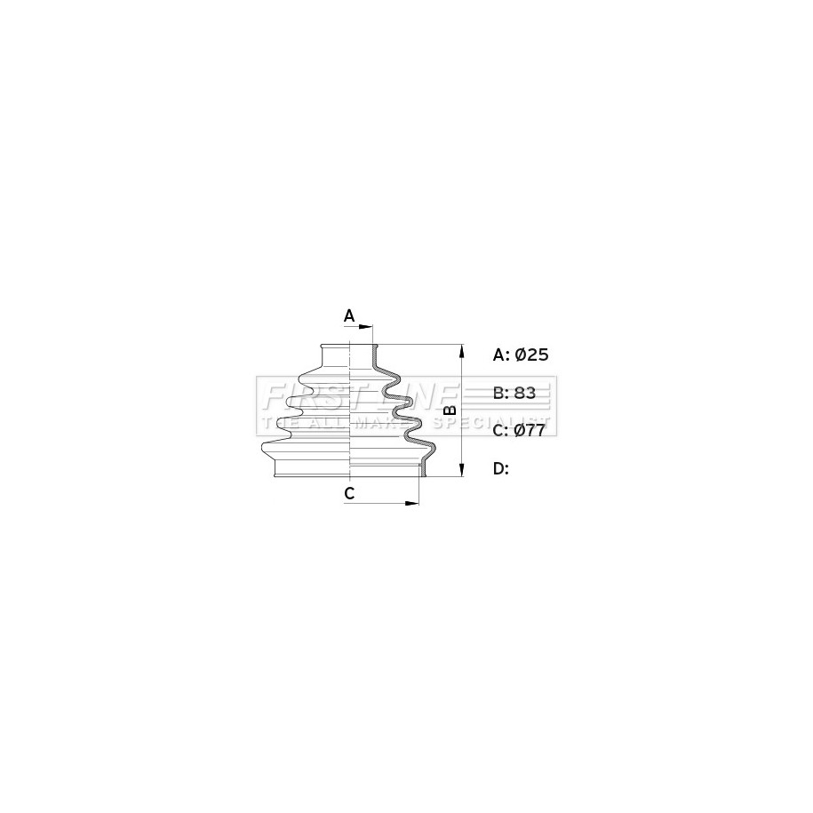 Cv Joint Boot FIRST LINE FCB1006