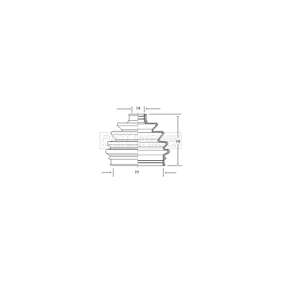 Cv Joint Boot Kit FIRST LINE FCB2016 for VAUXHALL OE 347019