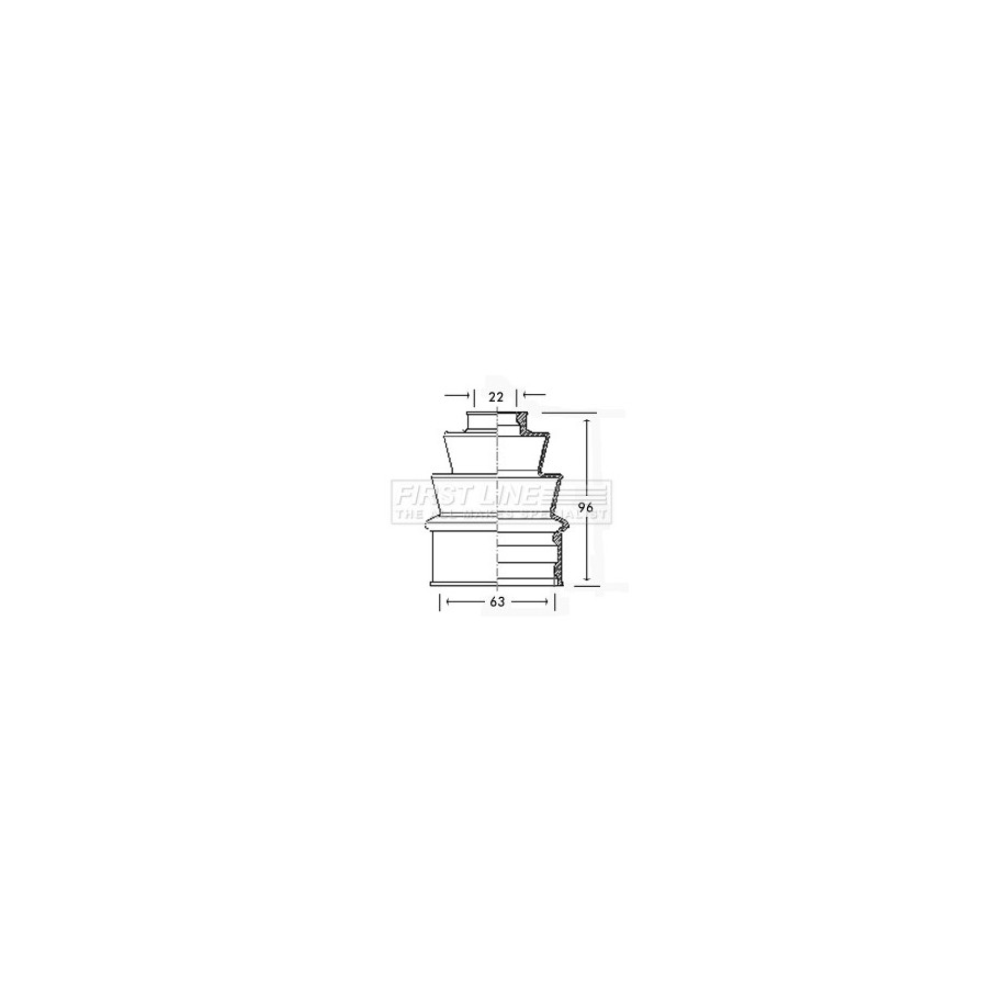 Cv Joint Boot Kit FIRST LINE FCB2197 for AUSTIN