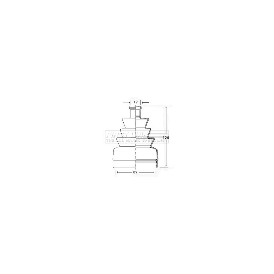 Cv Joint Boot Kit FIRST LINE FCB2249 for LADA NIVA