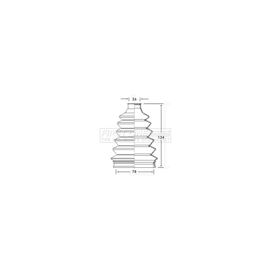 Cv Joint Boot Kit FIRST LINE FCB2337 for VAUXHALL
