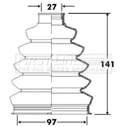 Cv Joint Boot Kit FIRST LINE FCB2372 for ALFA ROMEO