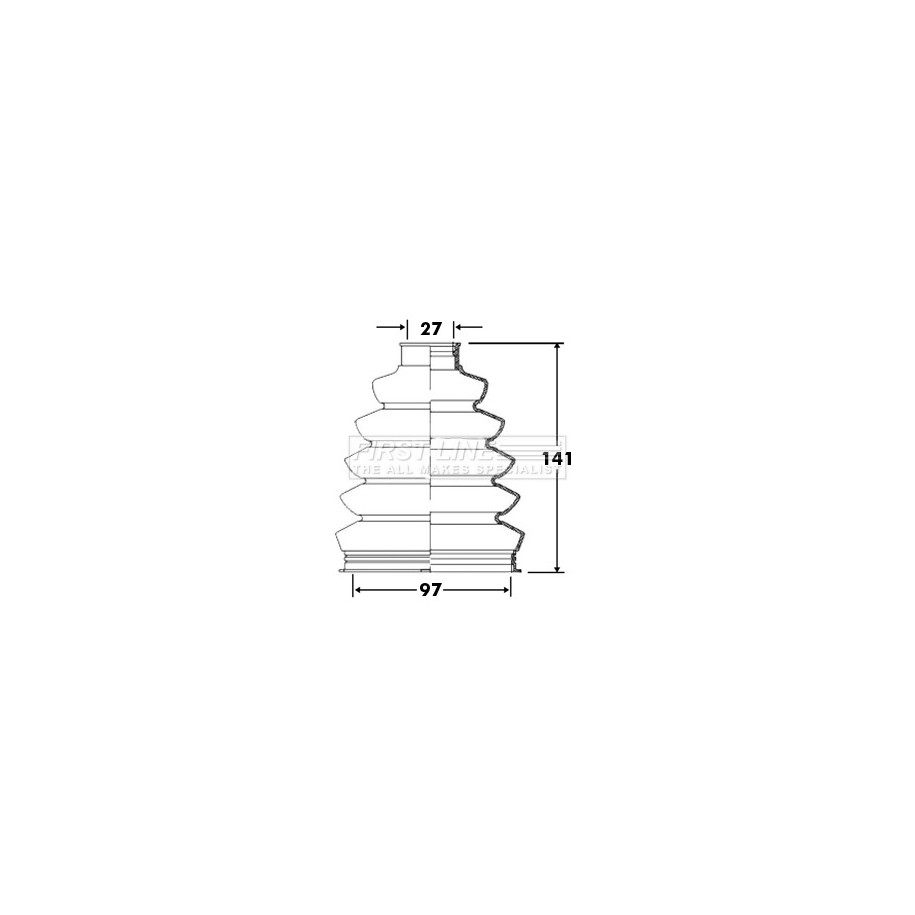Cv Joint Boot Kit FIRST LINE FCB2372 for ALFA ROMEO