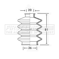 Cv Joint Boot Kit FIRST LINE FCB2423 for CITROEN 2